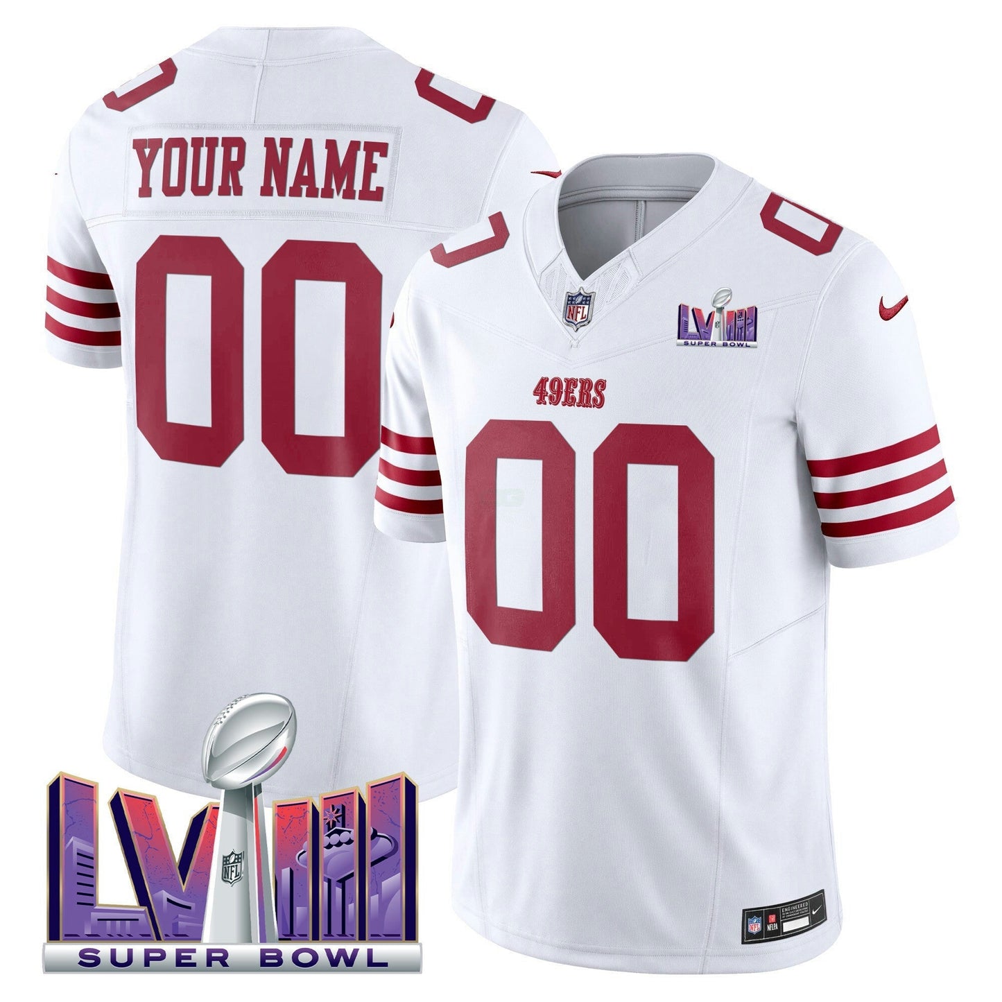 Camisa NFL Super Bowl LVIII Patch Vapor Limited Jersey