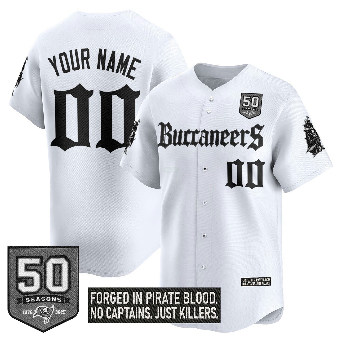 Camisa NFL Tampa Bay ‘Gothic Pirate Shadows Edition’ Vapor Jersey