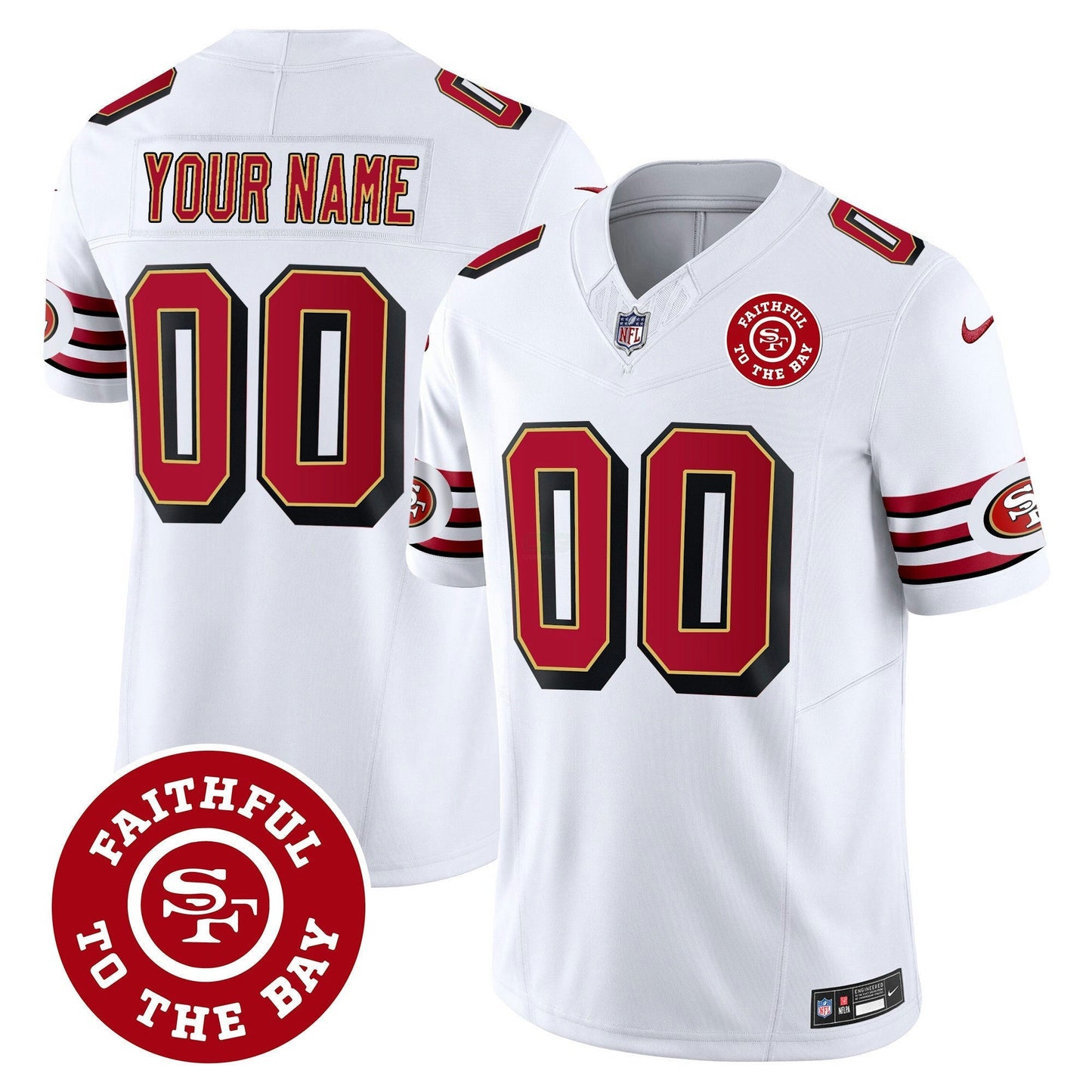 Camisa NFL Throwback Faithful To The Bay Patch Vapor Limited Jersey