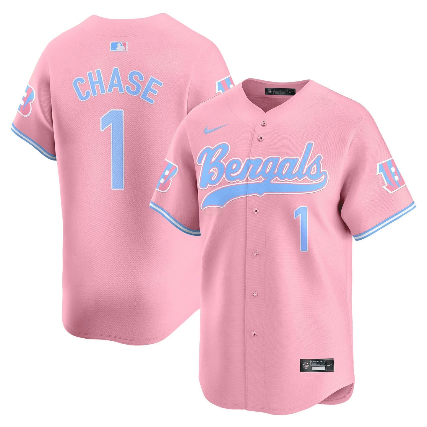 Camisa NFL Cincinnati Bengals Unisex Bubblegum Pink Vapor Premier Limited Jersey