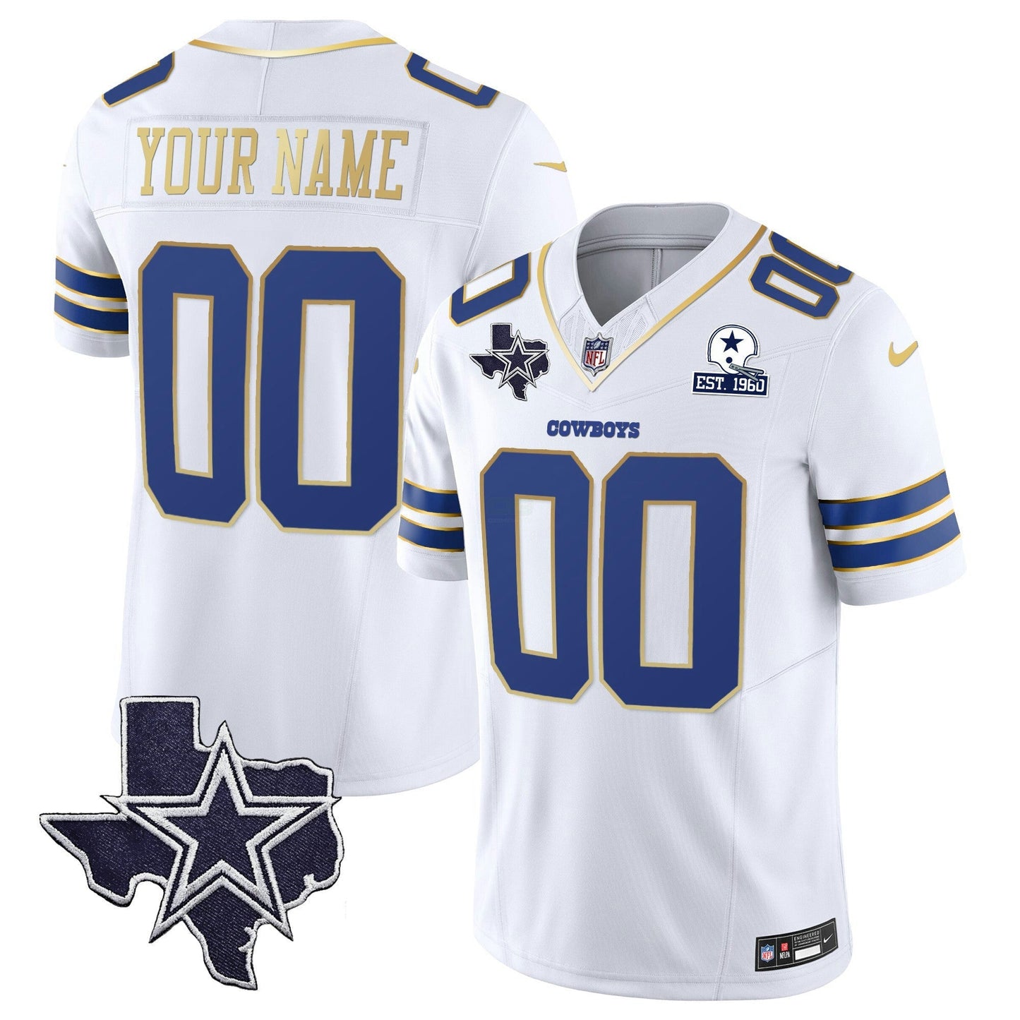 Camisa NFL Vapor Dourada Jersey V2