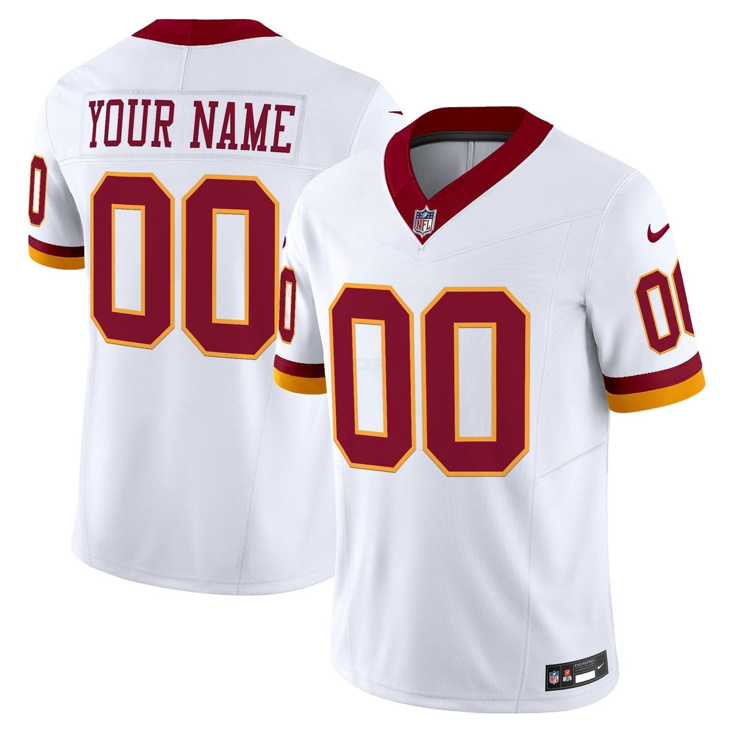 Camisa NFL Washington Commanders Washington Redskins Throwback Vapor Limited Jersey - Personalizada