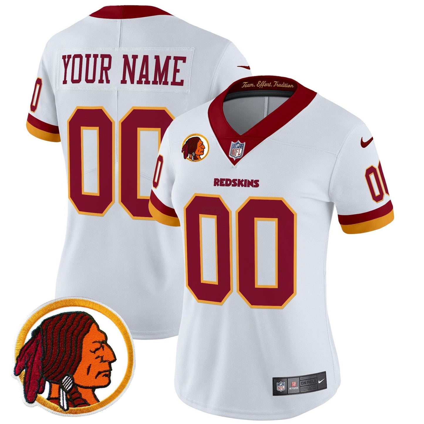 Camisa NFL Washington Commanders Washington Redskins Throwback Vapor Limited Jersey V2