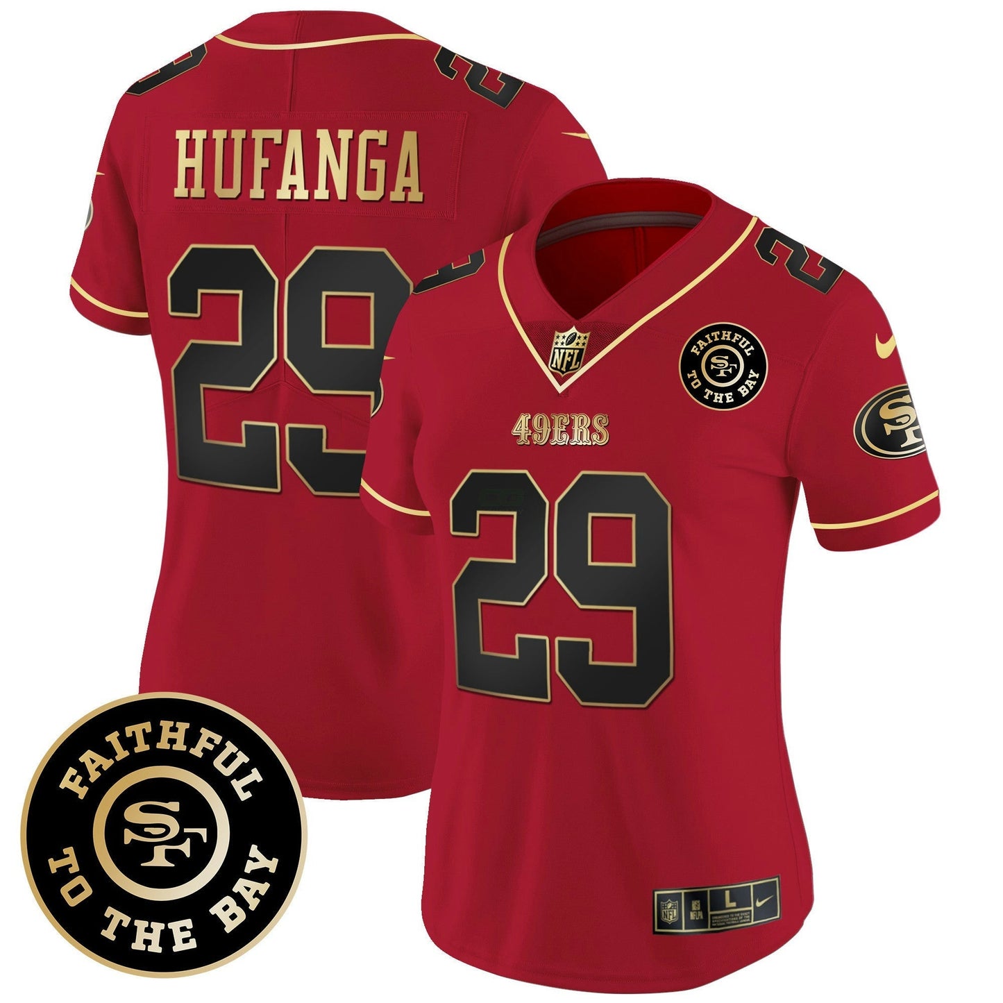 Camisa NFL Women’s Faithful To The Bay Patch Vapor Limited Jersey V7