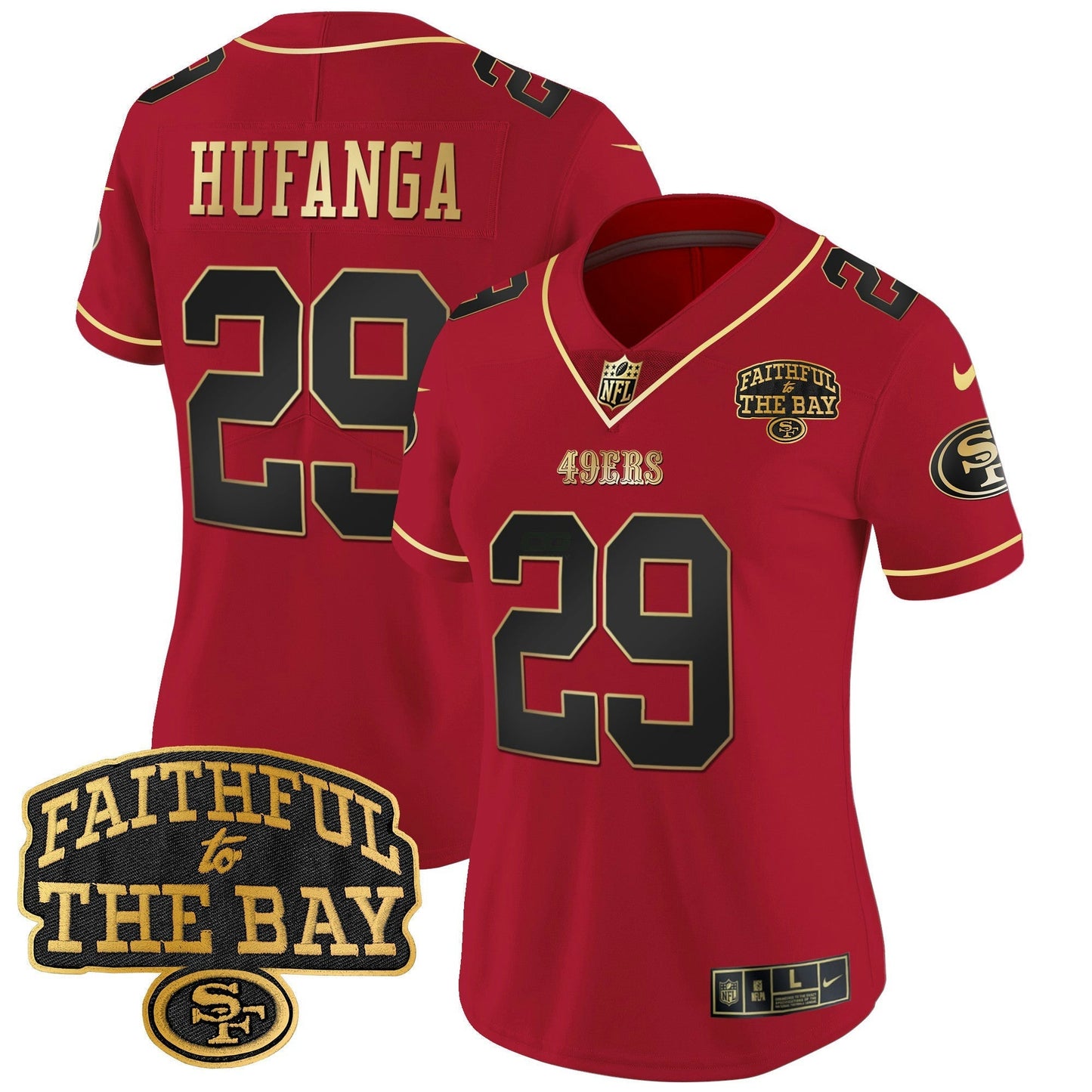 Camisa NFL Women’s Faithful To The Bay Patch Vapor Limited Jersey V8