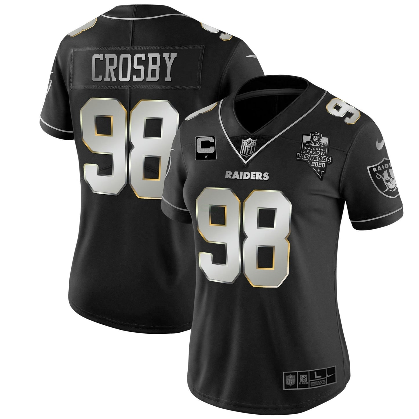 Camisa NFL Las Vegas Raiders Women’s Vapor Dourada Jersey