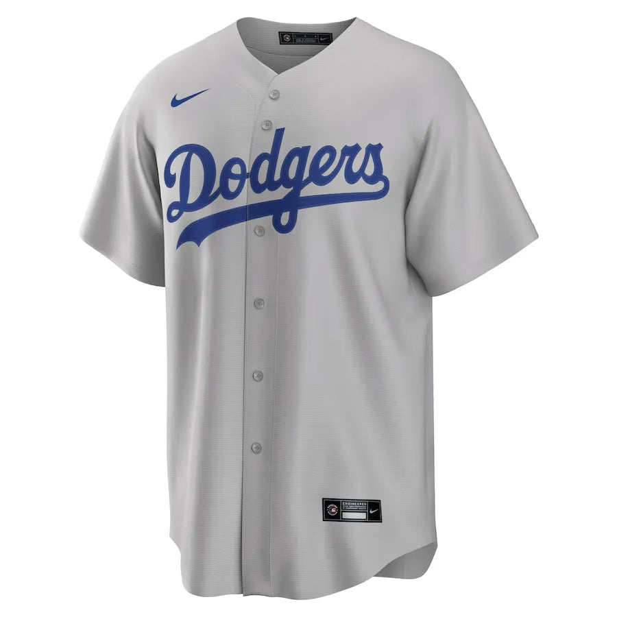 Jersey MLB Los Angeles Dodgers Alternate Torcedor Masculina Cinza