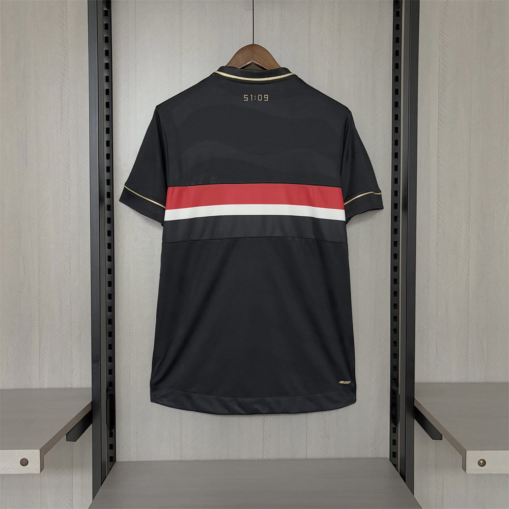 Jersey Sao Paulo Tricolor Third 25/26 - Preta - Fan version