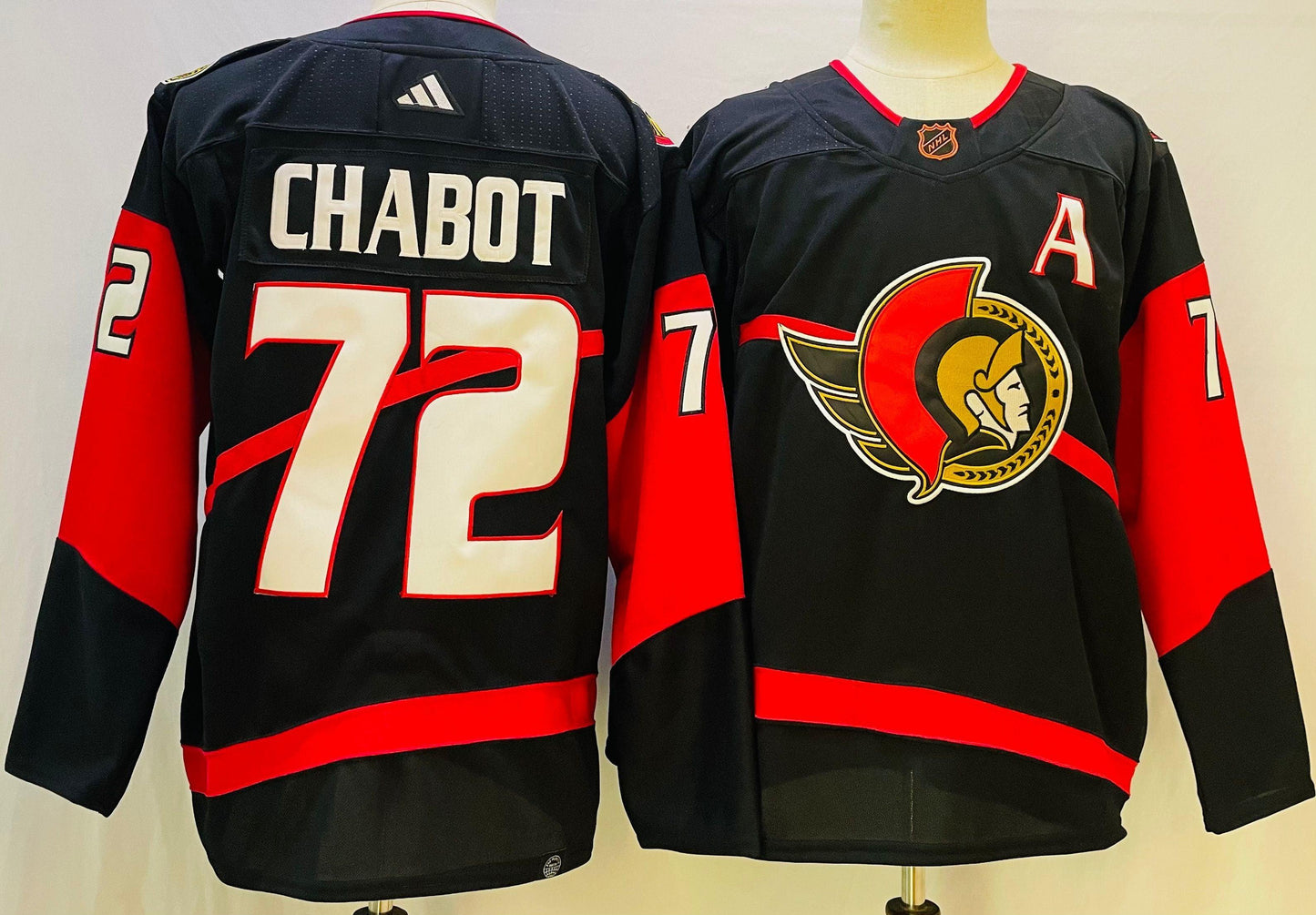 Camisa NHL Ottawa Senators Reverse Retrô 2.0 Jersey Preta