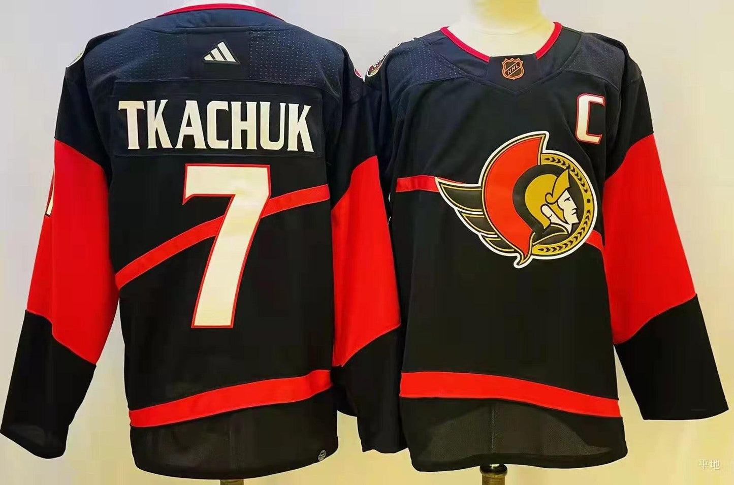 Camisa NHL Ottawa Senators Reverse Retrô 2.0 Jersey Preta