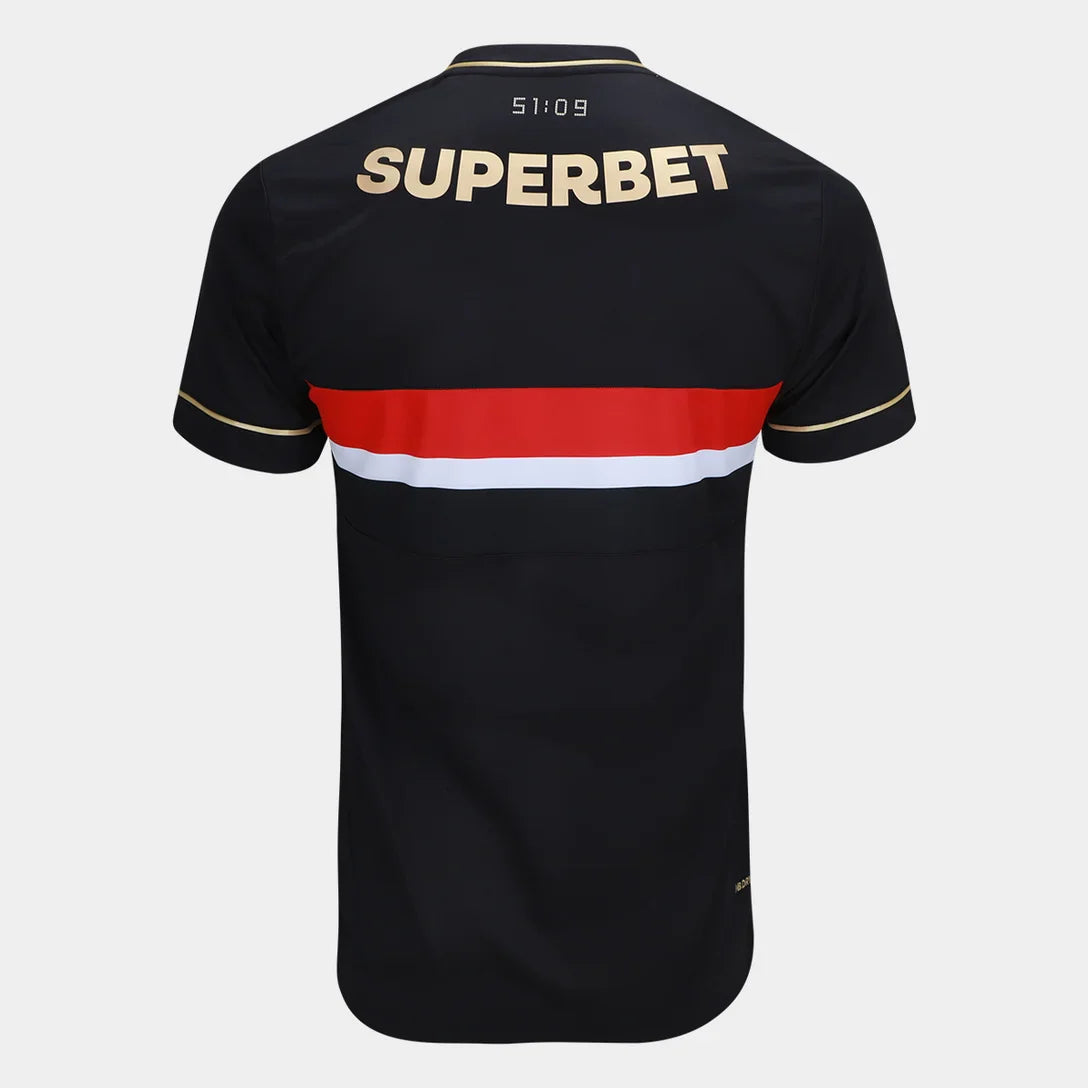 Jersey Sao Paulo Tricolor Third 25/26 - Preta - Fan version