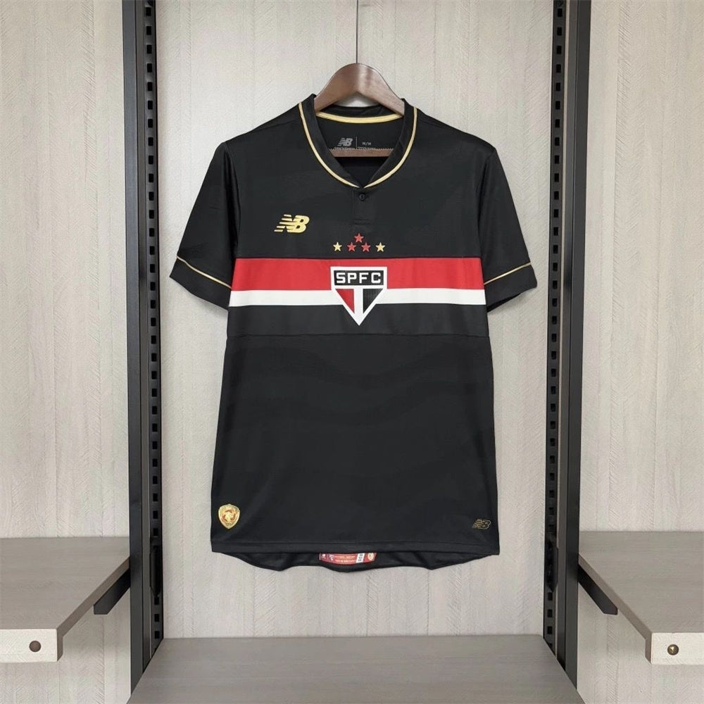 Jersey Sao Paulo Tricolor Third 25/26 - Preta - Fan version