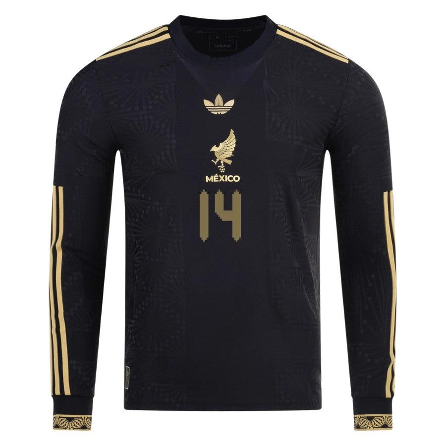 Mexico Chicharito 2025 Special Edition Long Sleeve Authentic Player [Slim Fit] Player Third Jersey by adidas