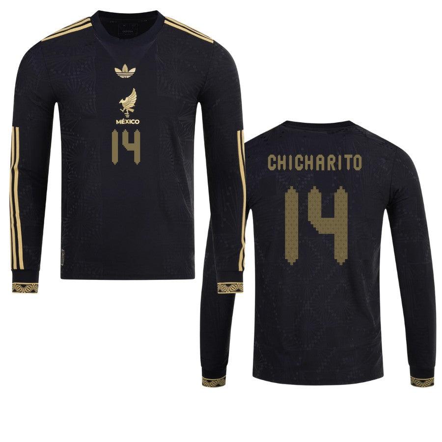 Mexico Chicharito 2025 Special Edition Long Sleeve Authentic Player [Slim Fit] Player Third Jersey by adidas