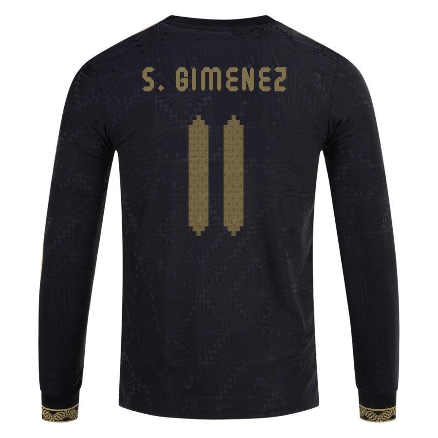 Mexico Santiago Giménez 2025 Special Edition Long Sleeve Authentic Player [Slim Fit] Player Third Jersey by adidas