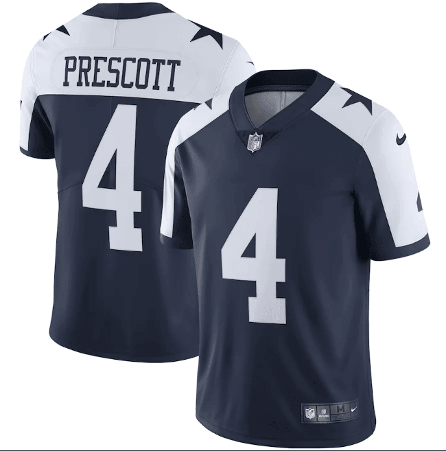 Camisa NFL Dallas Cowboys Vapor Limited Jersey Azul Branca
