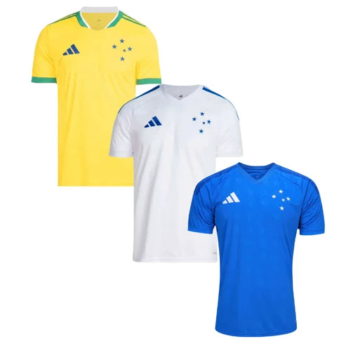 Combo 3 Jerseys Cruzeiro 2026/27 - Kit 3 - Fan Version