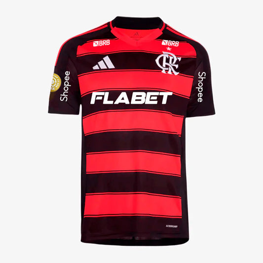 Jersey Adidas Flamengo 2025/26 I with Sponsors + Patch Mundial