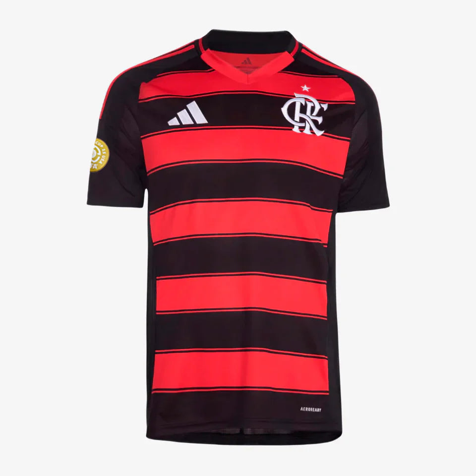 Jersey Adidas Flamengo 2025/26 I + Patch Mundial de Clubes