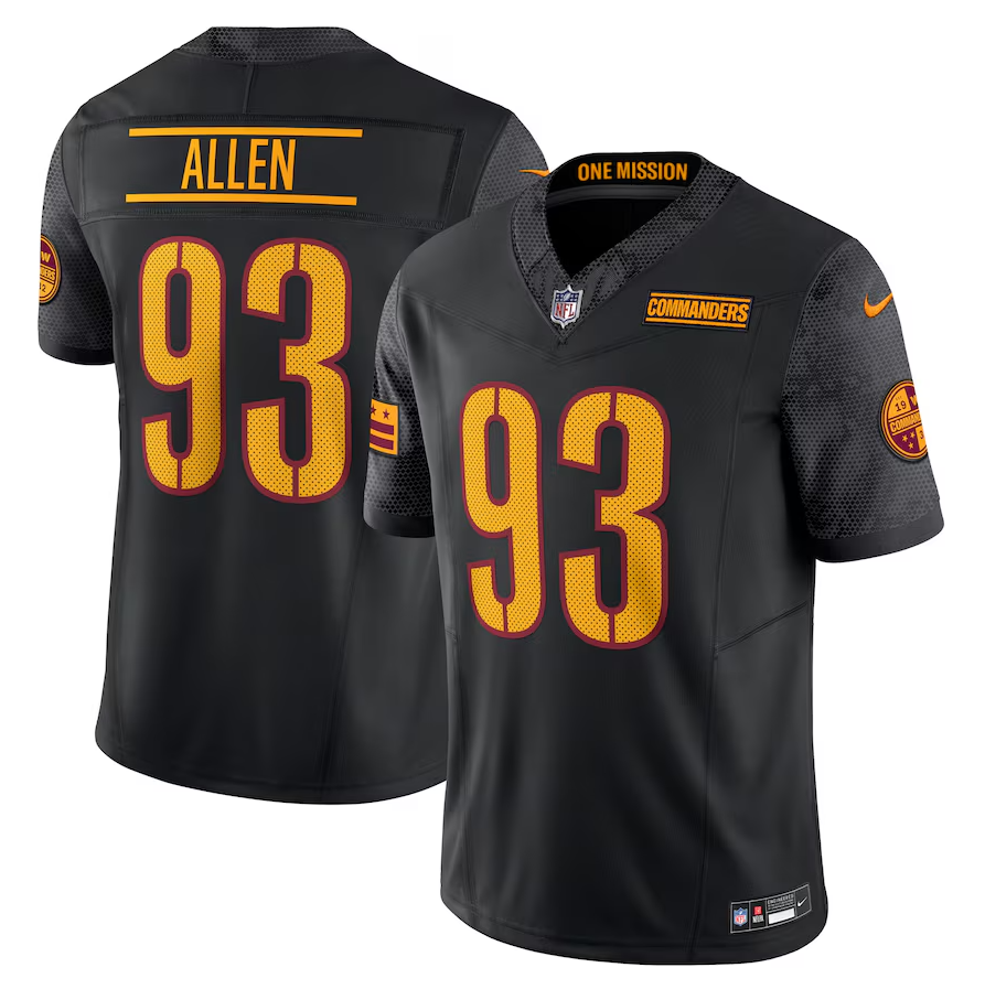Camisa NFL Washington Commanders Vapor F.U.S.E. Limited Jersey Preta