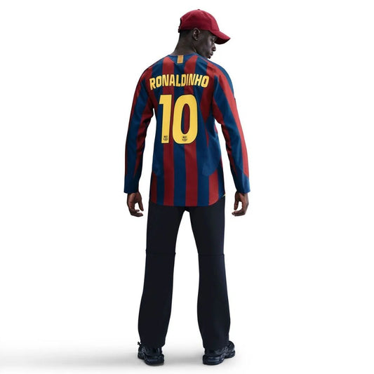 Ronaldinho FC Barcelona 2005/06 Reissue Long Sleeve Jersey