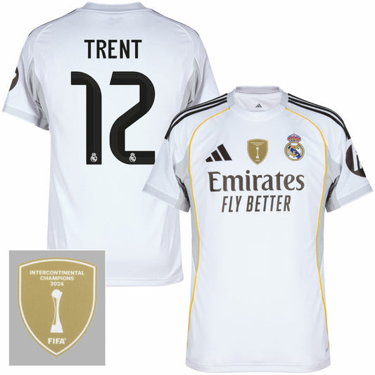 Real Madrid Home Bellingham 5 Fan Jersey 2025/26 FIFA Intercontinental Champions Patch