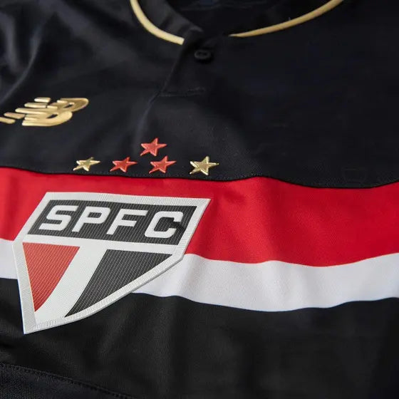 Jersey Sao Paulo Tricolor Third 25/26 - Preta - Fan version