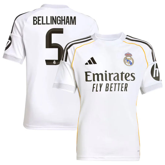 Real Madrid Home Jersey 2025/26 - Bellingham #5