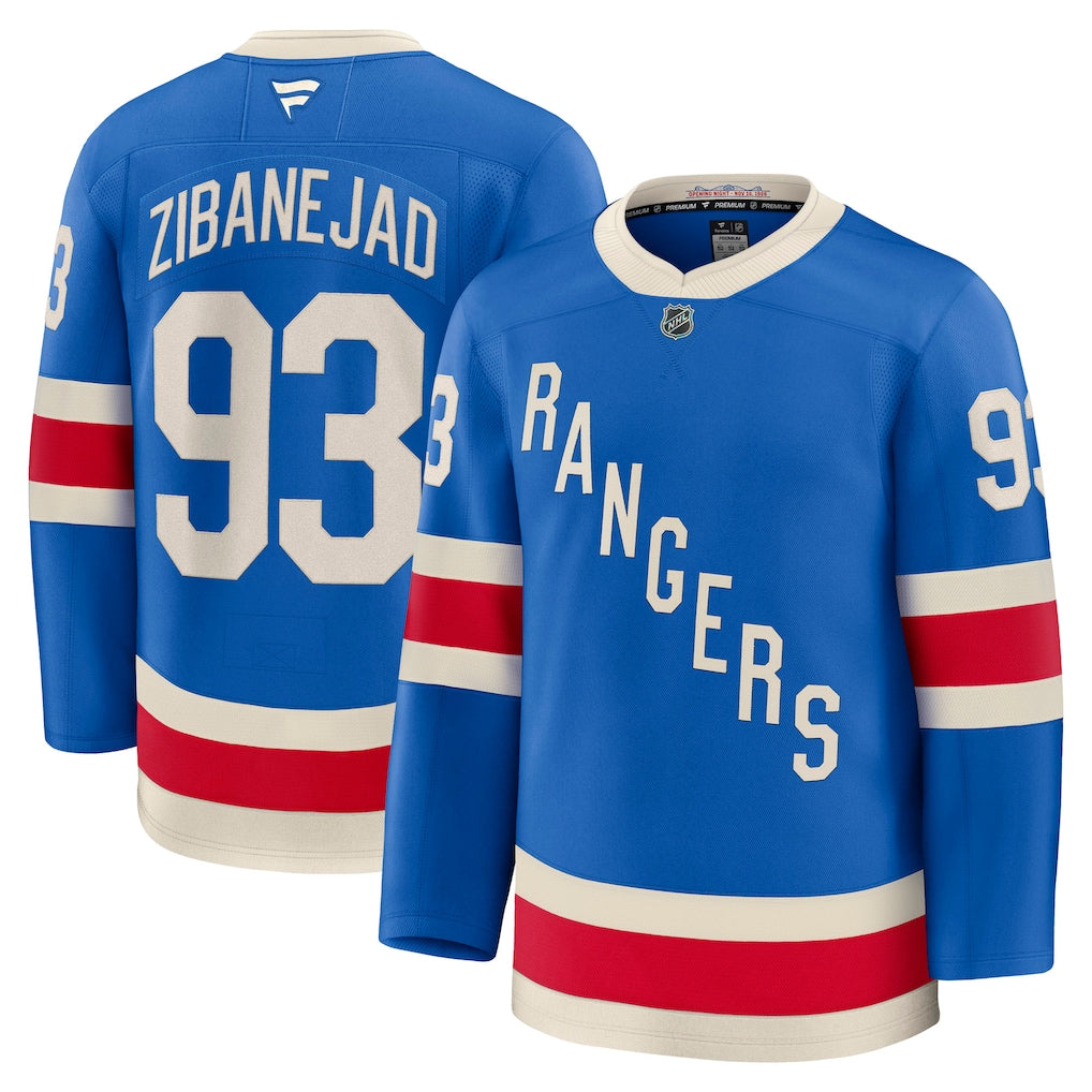 Camisa NHL New York Rangers Jersey Azul Claro