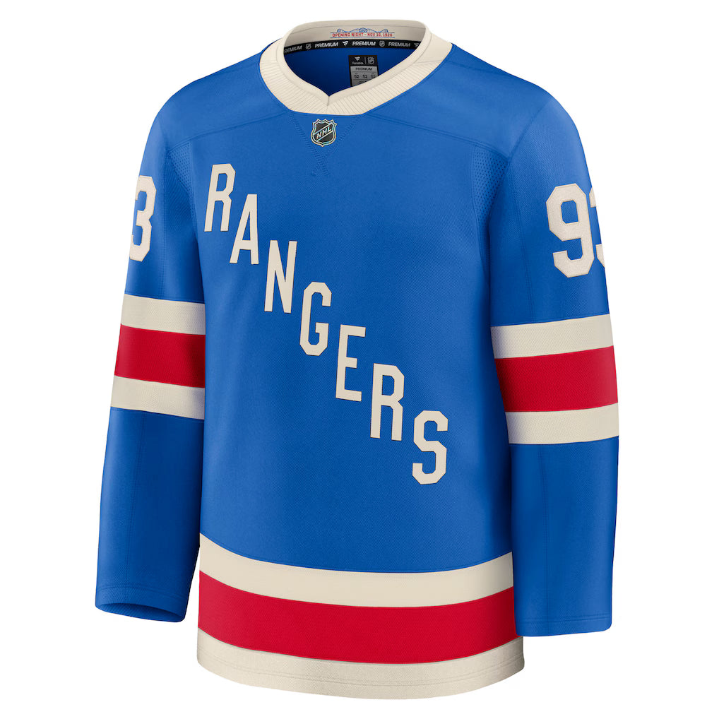 Camisa NHL New York Rangers Jersey Azul Claro