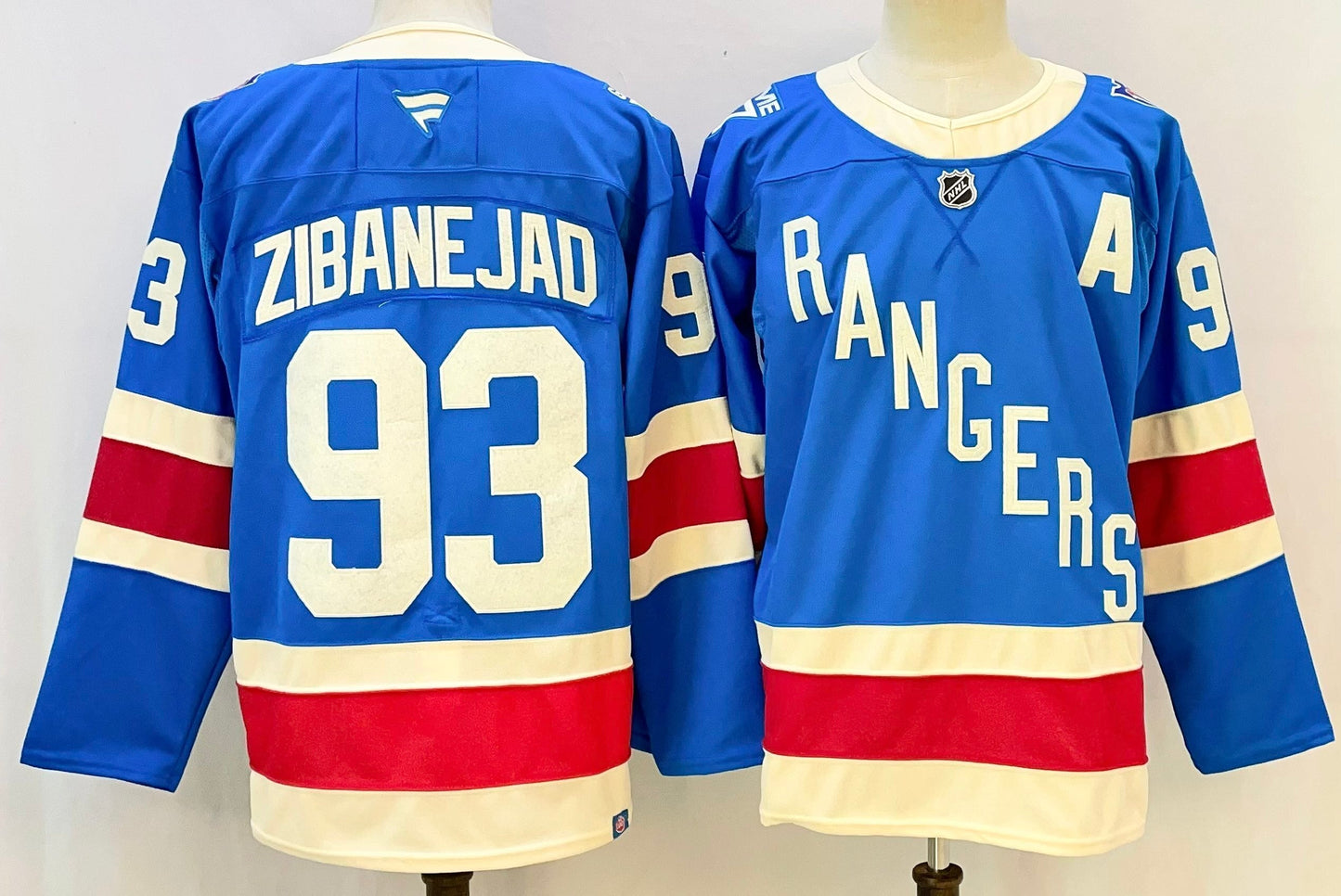 Camisa NHL New York Rangers Jersey Azul Claro