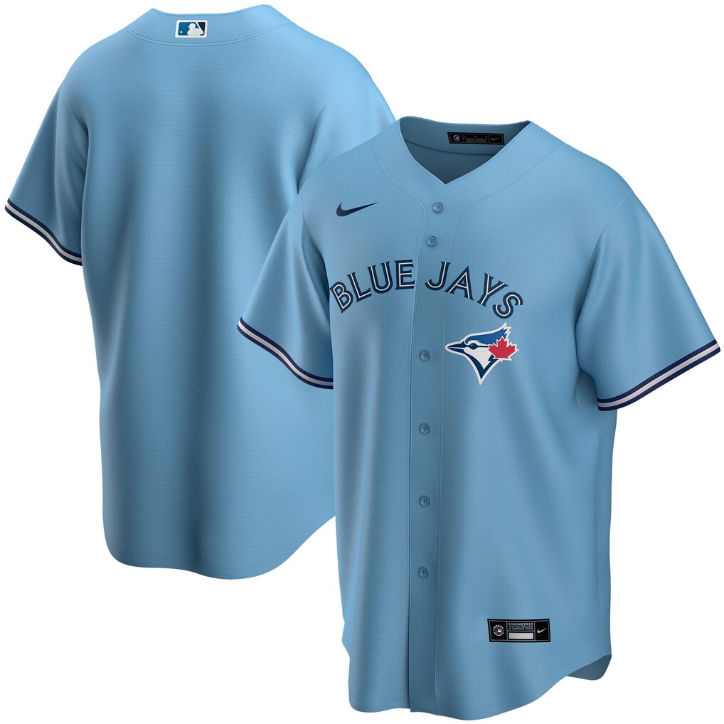 Jersey Toronto Blue Jays Azul Clara Torcedor