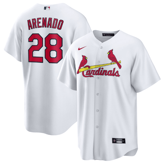 Jersey Saint Louis Cardinals Branca Torcedor