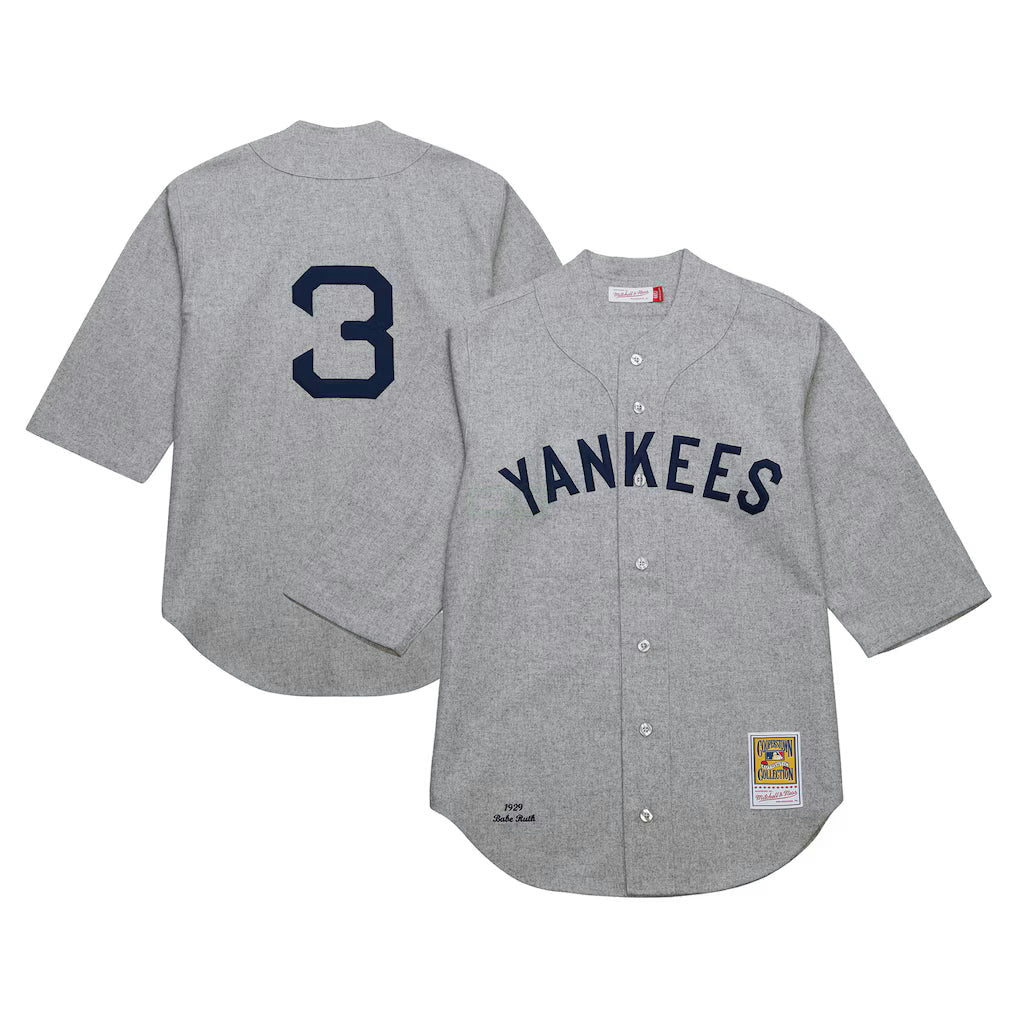 Camisa MLB New York Yankees 1929 Cinza Jersey