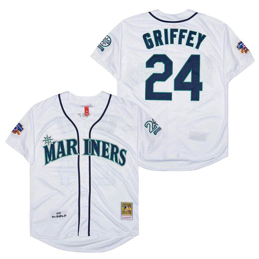 Camisa MLB Seattle Mariners 1997 #24 Home Jersey