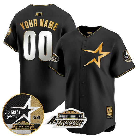 Camisa MLB 1999 Throwback 35th & Astrodome Patch Vapor Premier Limited Jersey