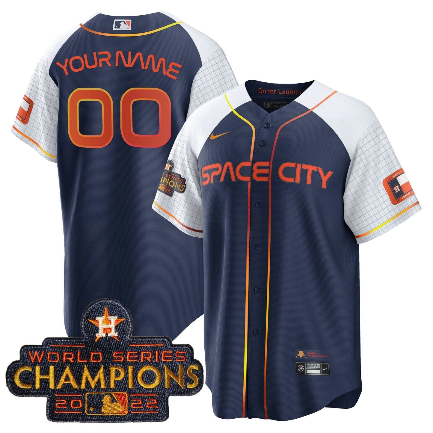 Camisa MLB 2023 Space City Champions Alternativa Cool Jersey