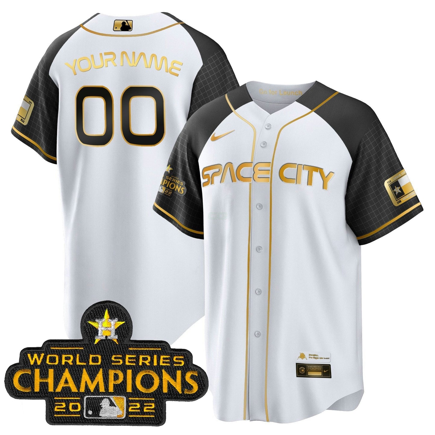 Camisa MLB 2023 Space City Champions Alternativa Cool Jersey