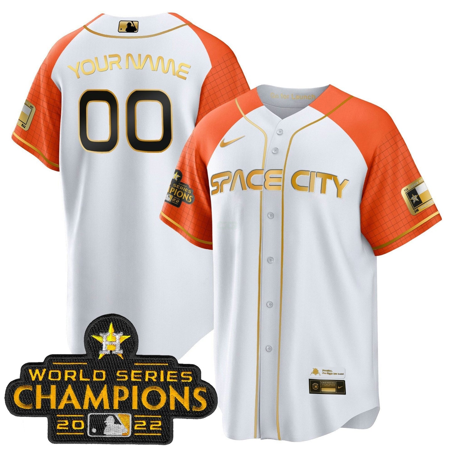 Camisa MLB 2023 Space City Champions Alternativa Cool Jersey