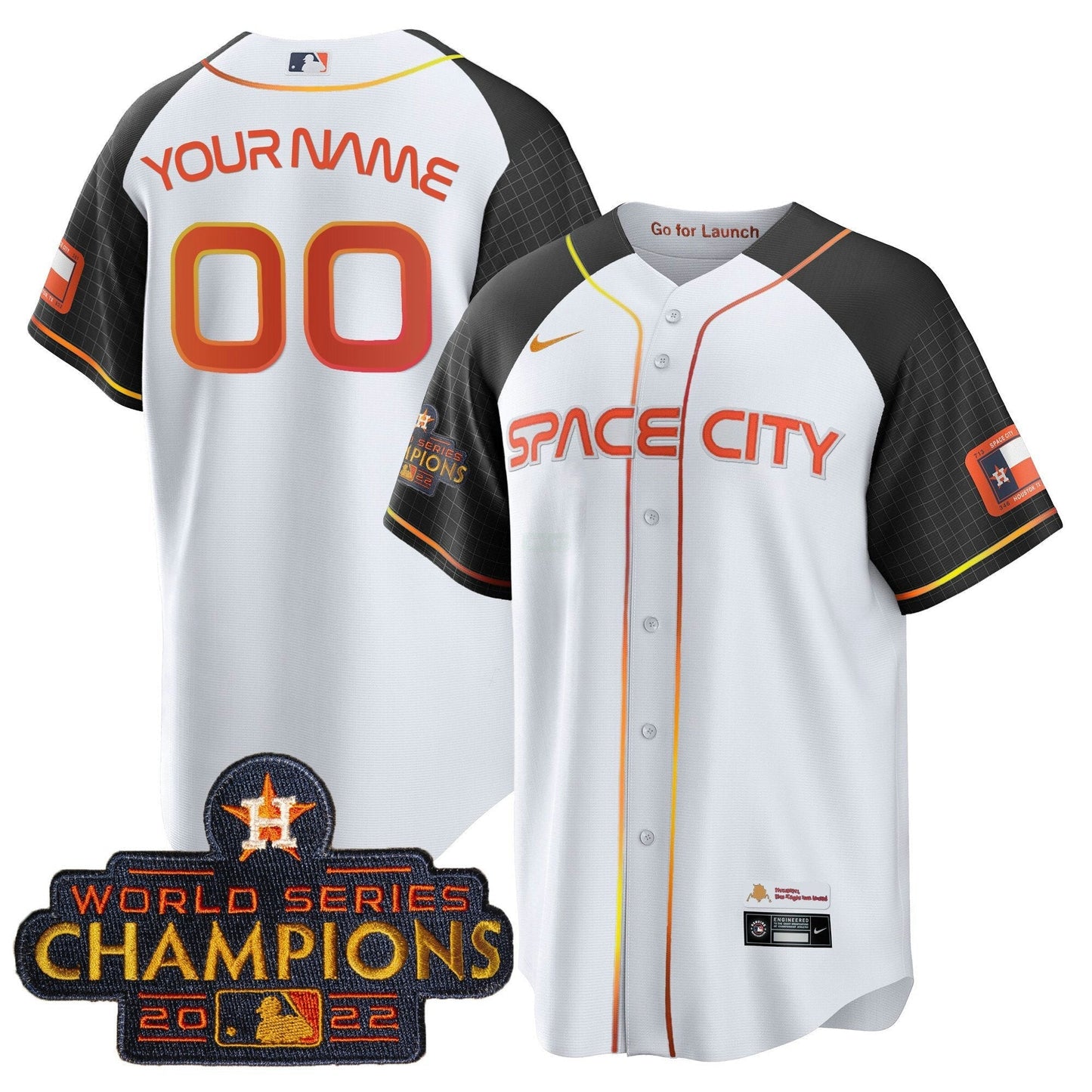 Camisa MLB 2023 Space City Champions Alternativa Cool Jersey