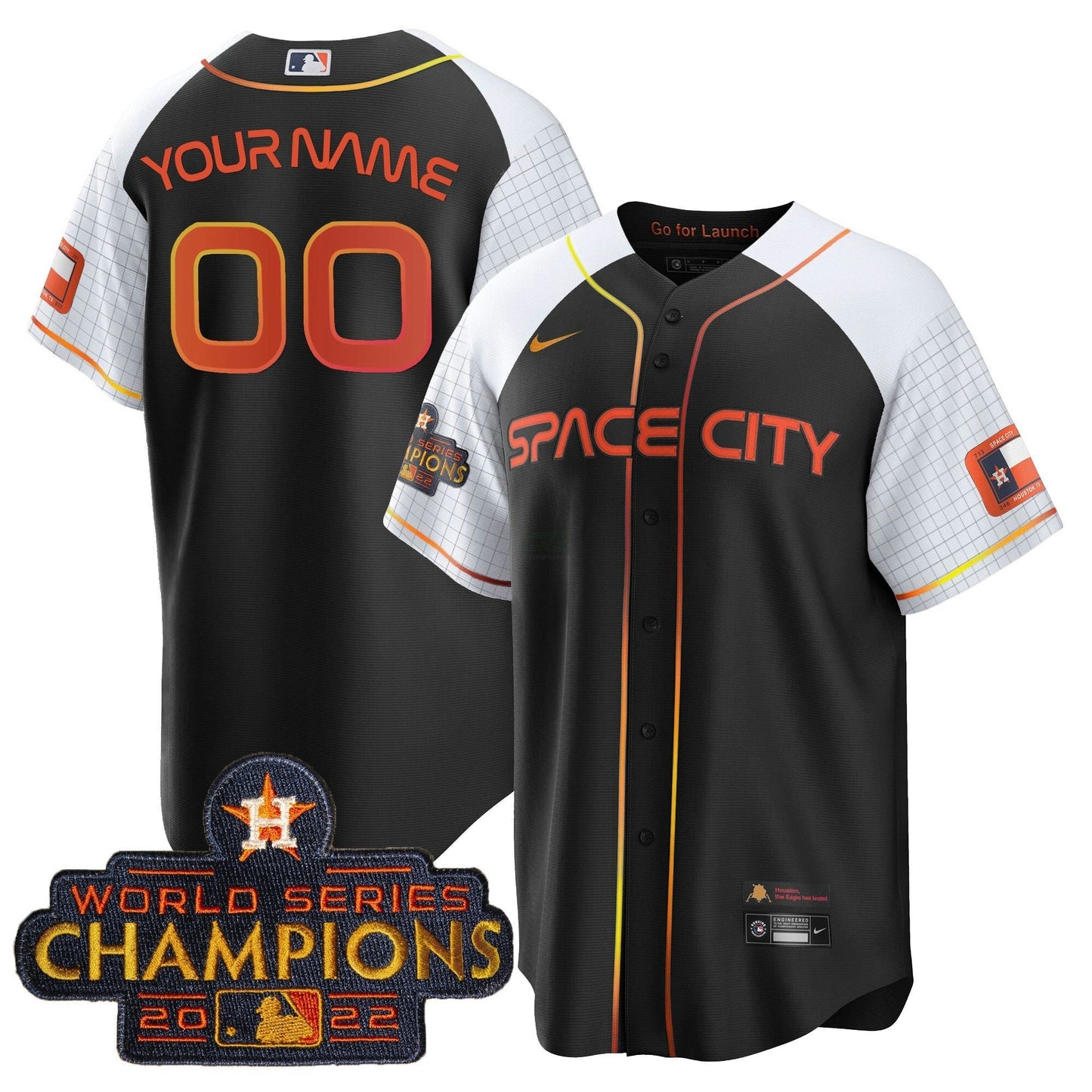 Camisa MLB 2023 Space City Champions Alternativa Cool Jersey