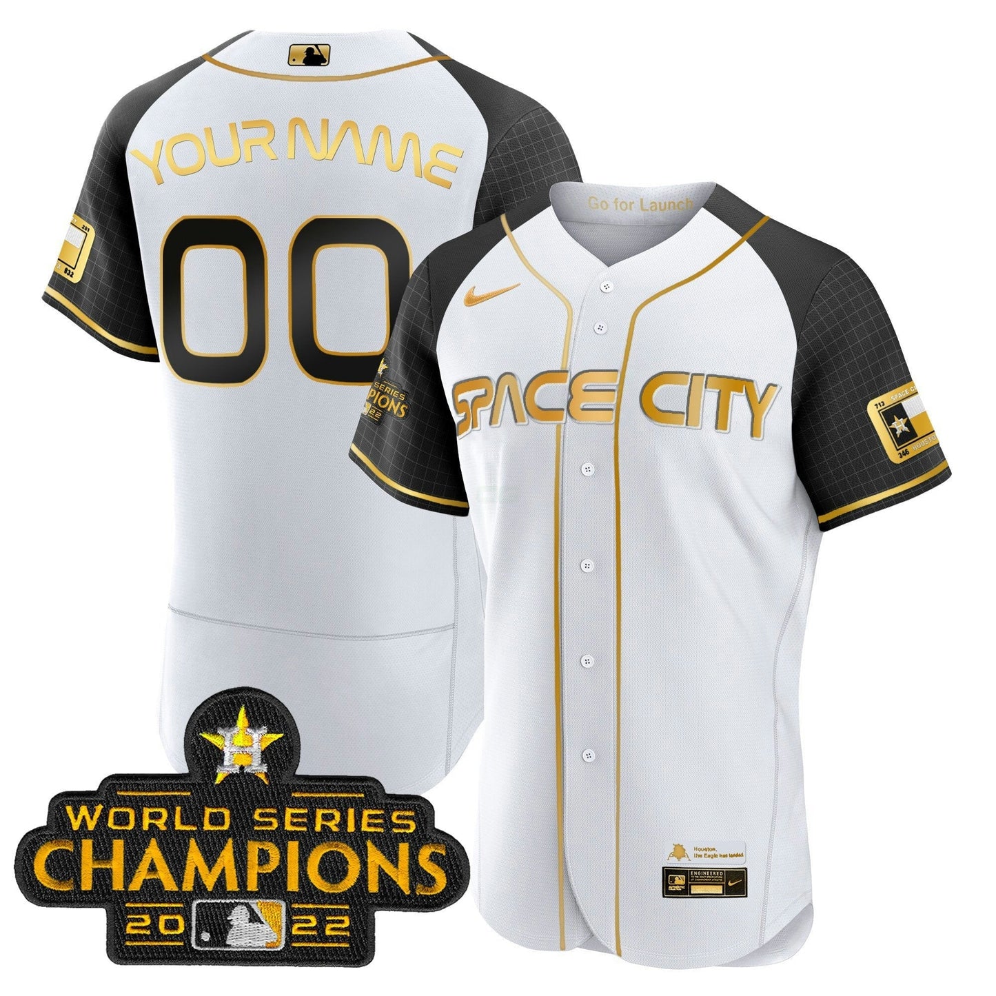 Camisa MLB 2023 Space City Champions Alternativa Flex Jersey
