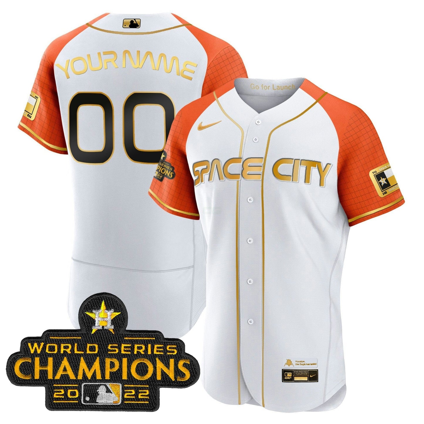 Camisa MLB 2023 Space City Champions Alternativa Flex Jersey