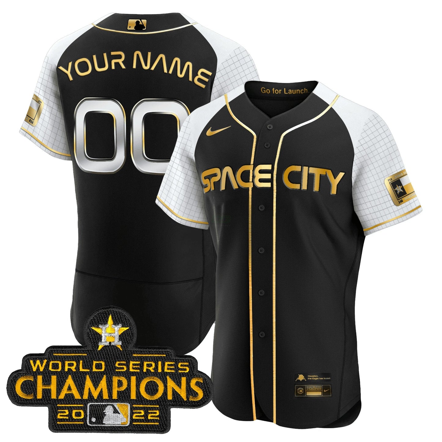Camisa MLB 2023 Space City Champions Alternativa Flex Jersey