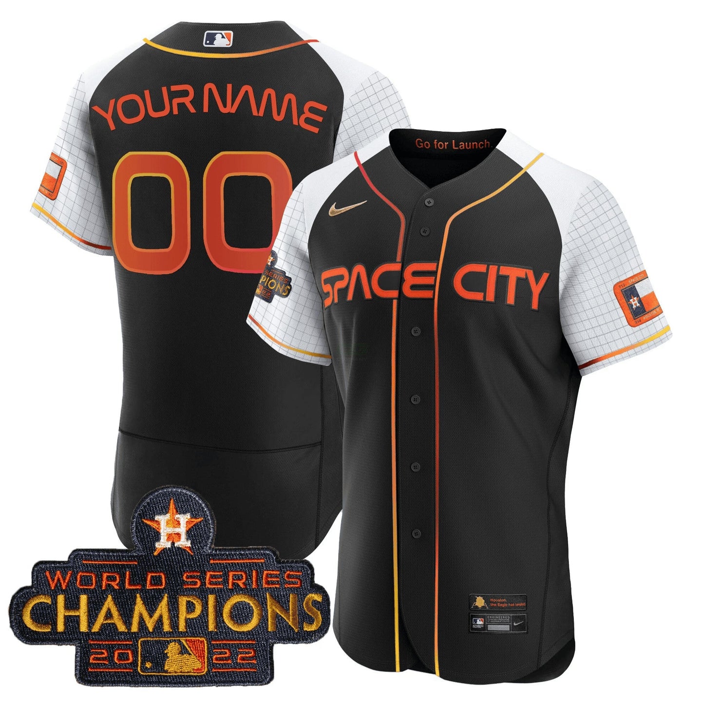 Camisa MLB 2023 Space City Champions Alternativa Flex Jersey