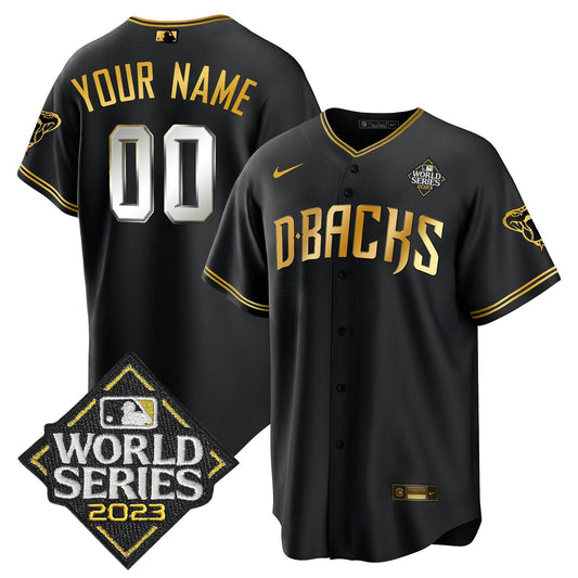 Camisa MLB 2023 World Series Cool Base Dourada Jersey V2