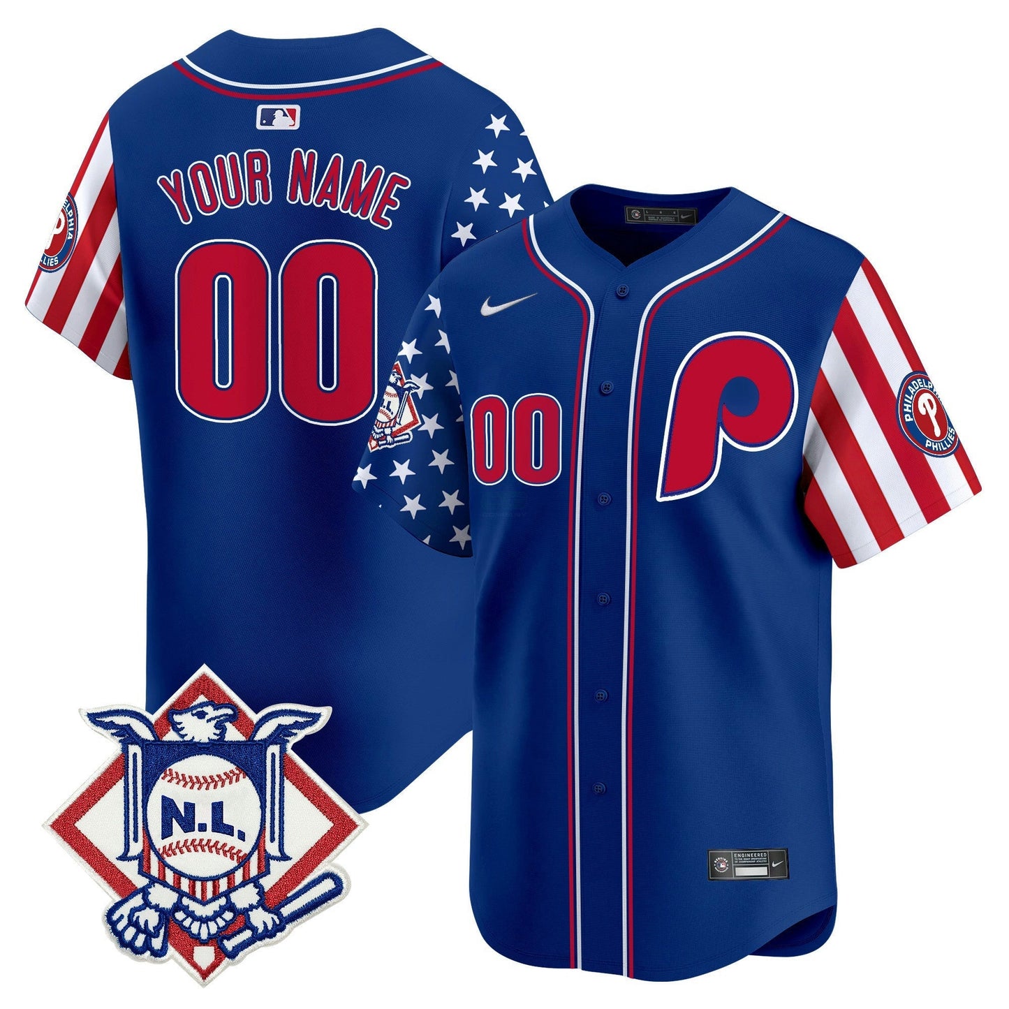 Camisa MLB Philadelphia Phillies 2024 Fourth of July Vapor Premier Limited Jersey