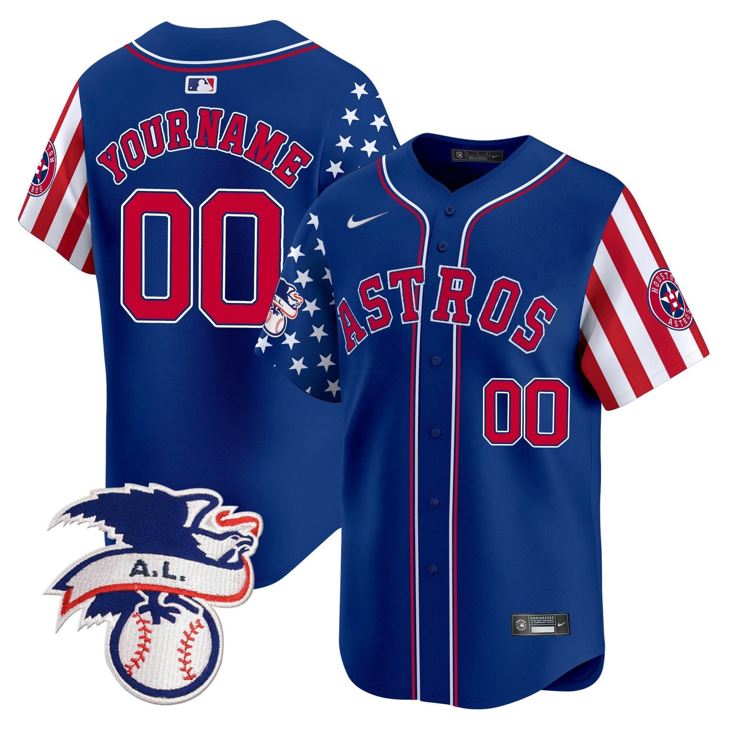 Camisa MLB Houston Astros 2024 Fourth of July Vapor Premier Limited Jersey