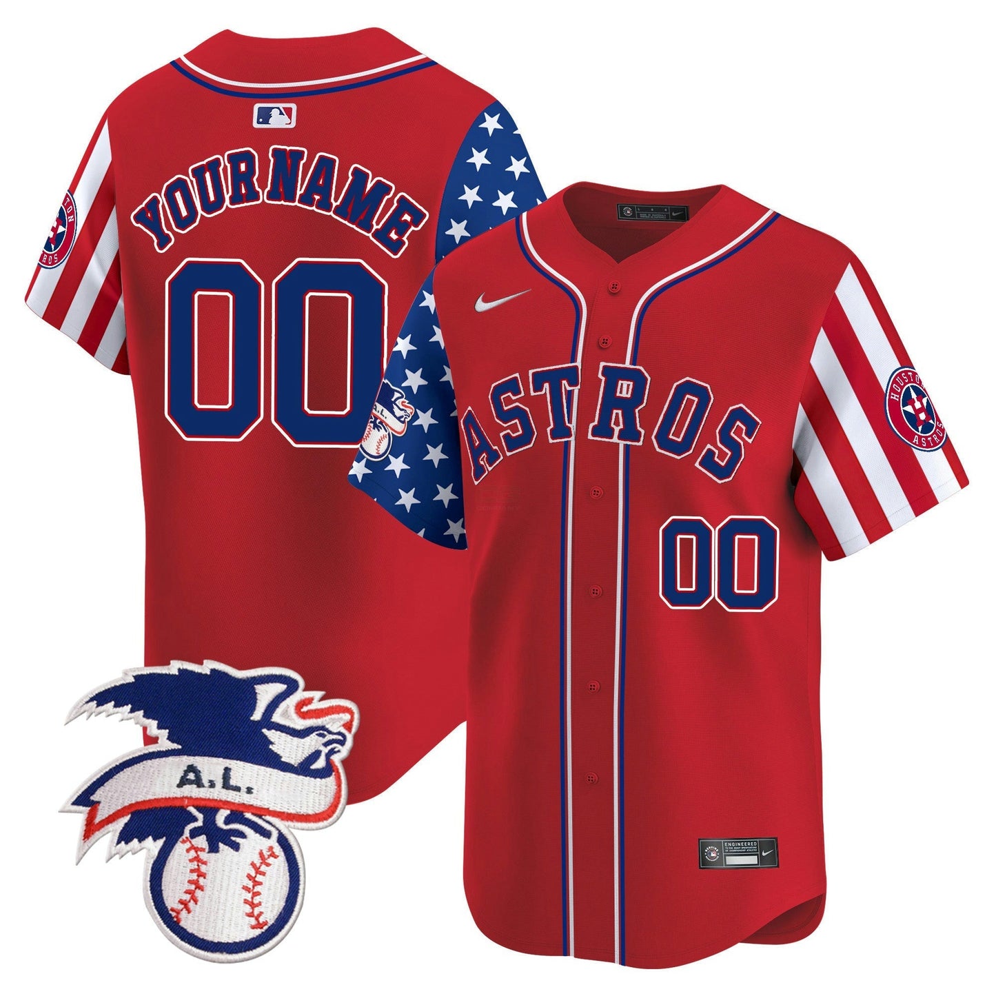 Camisa MLB Houston Astros 2024 Fourth of July Vapor Premier Limited Jersey