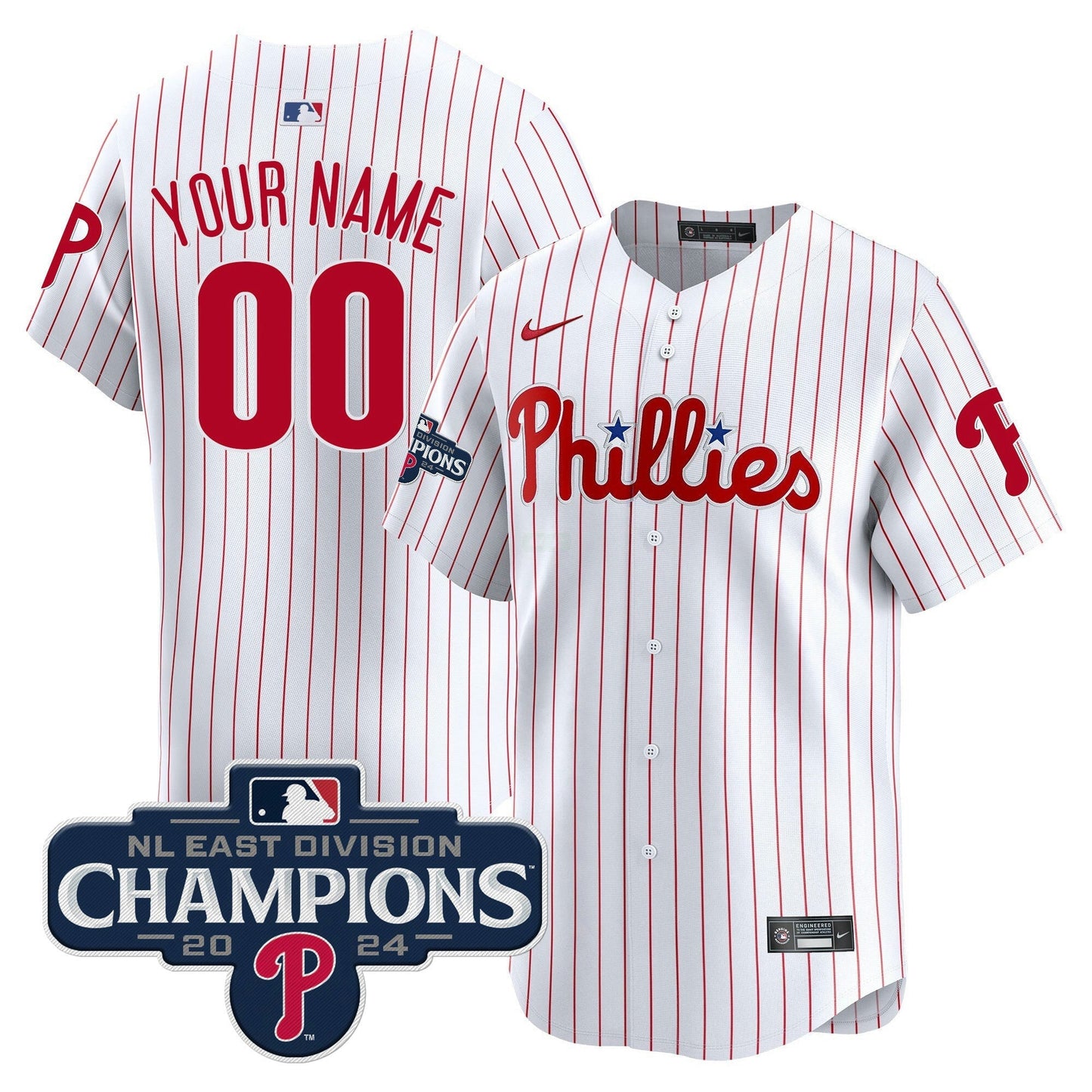 Camisa MLB 2024 NL East Division Champions Dourada Vapor Premier Limited Jersey